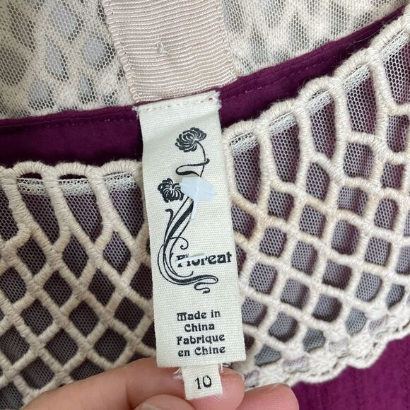 Anthropologie Floreat Cotton Sleeveless Dress Size 10 - Picture 5 of 5